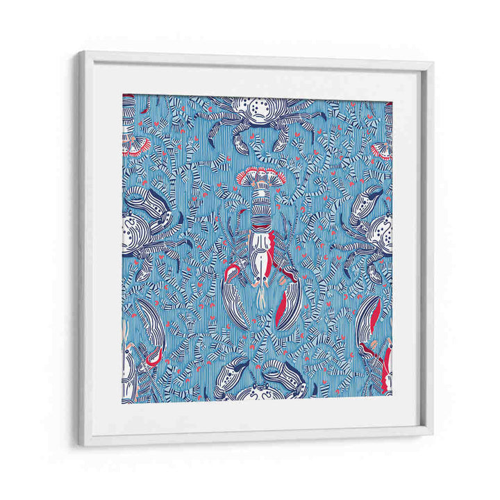 Colorful LOBSTER AND CRAB NOSTALGIA, BEACH PAINTINGS capturing coastal beauty and vibrant marine life for your home.