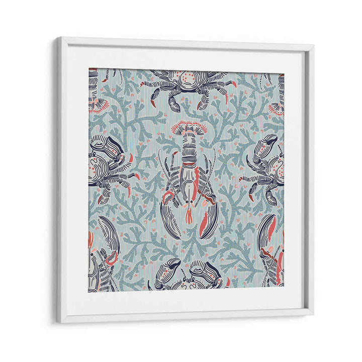 Colorful LOBSTER AND CRAB COASTAL II, BEACH PAINTINGS showcasing vibrant sea life, perfect for coastal decor enthusiasts.