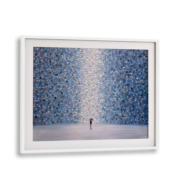 LOVE UNDER UMBRELLA , MODERN IMPRESSIONISM PAINTINGS