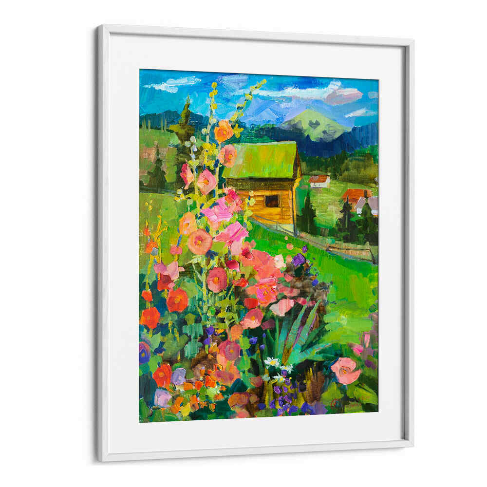 MALLOWS IN BUKOVELE , LANDSCAPE PAINTINGS