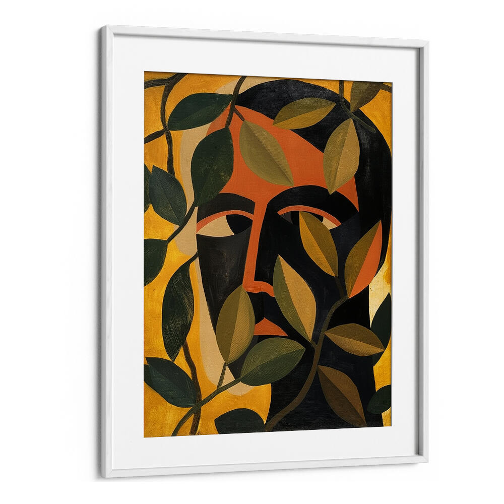 MAN IN THE LEAVES, PORTRAITS & FIGURATIVE ILLUSTRATIONS