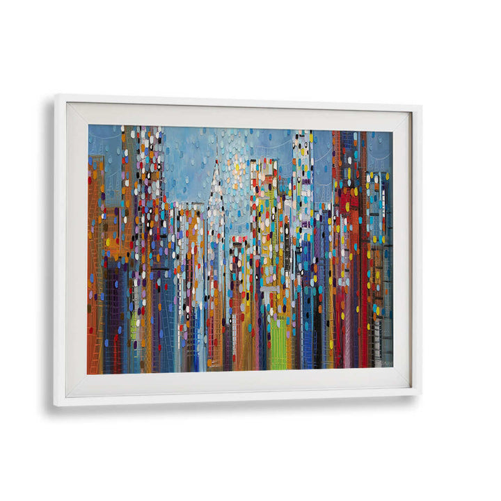 MANHATTAN SKYLINE , MODERN IMPRESSIONISM PAINTINGS