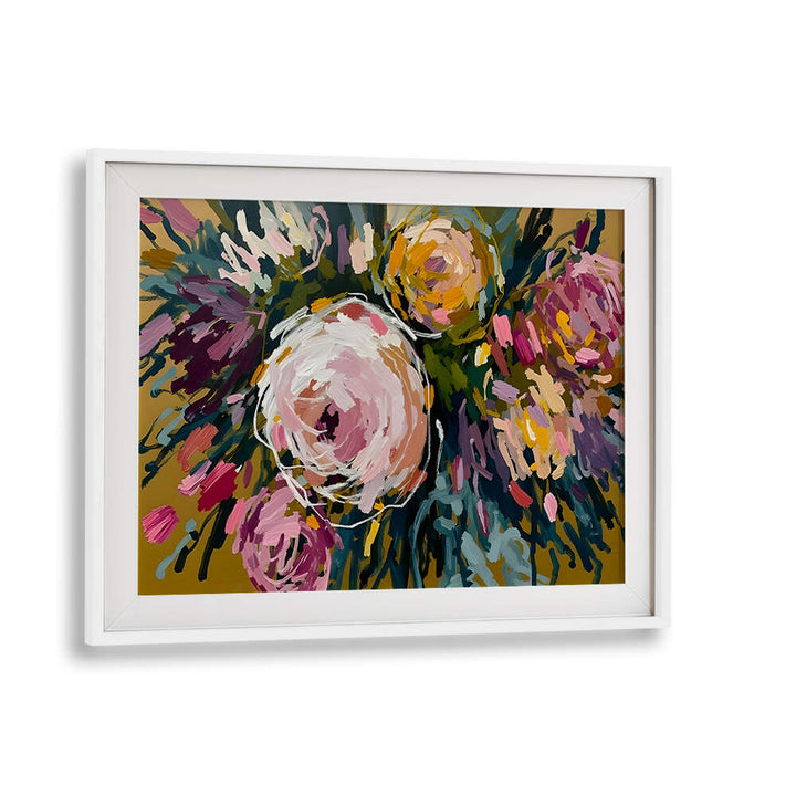 MARIGOLD BLOOM , FLORAL FLOWER PAINTINGS