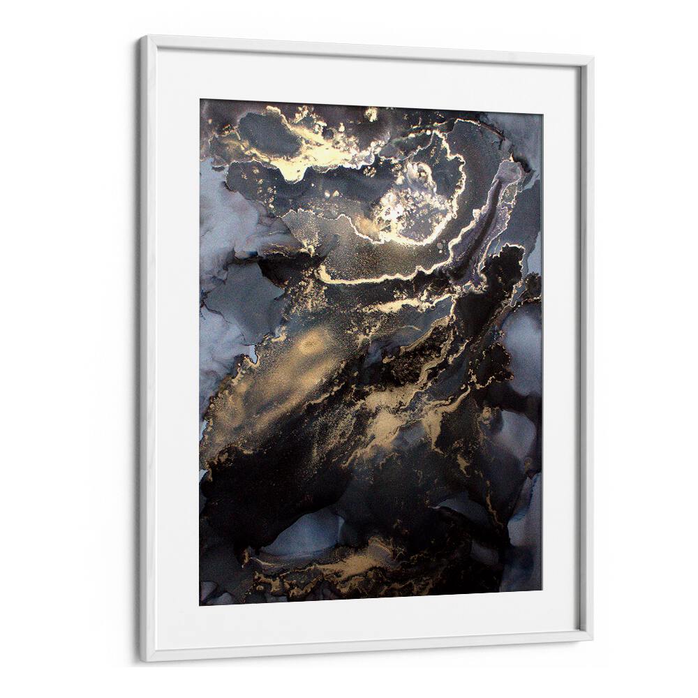 Stunning METALLIC FIRESTORM, ABSTRACT PAINTINGS showcasing dynamic gold and dark hues for elegant decor.