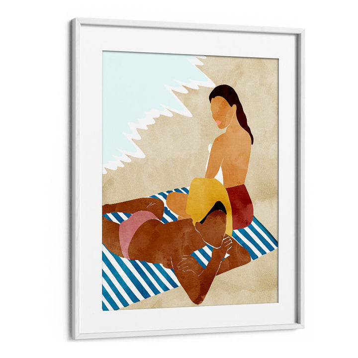 MINIMALIST BEACH SCENE , PORTRAITS & FIGURATIVE ILLUSTRATIONS