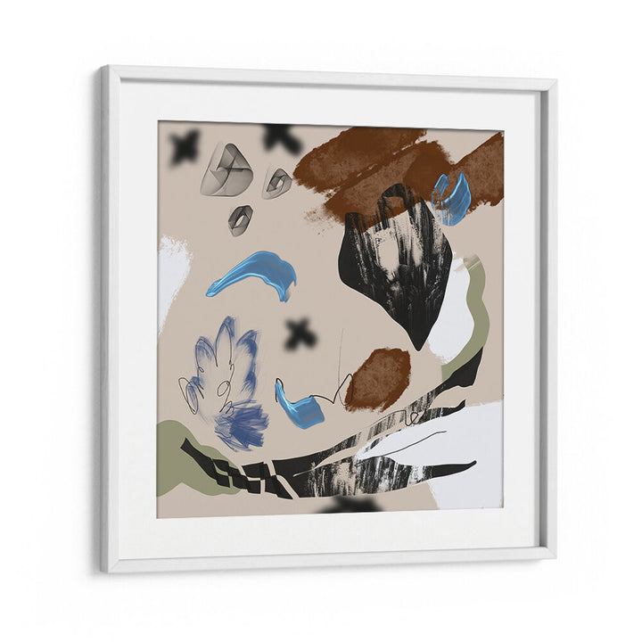 MIXED MEDIA COMPOSITION , ABSTRACT PAINTINGS