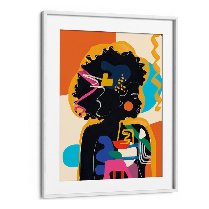 MODERN ABSTRACT WOMAN IV , POP ART PAINTINGS