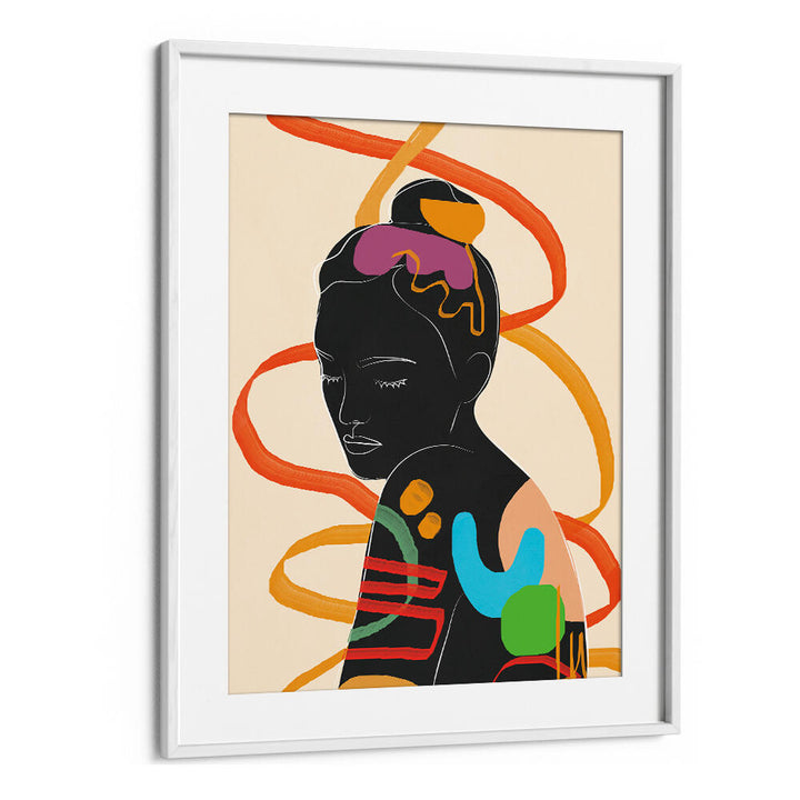 MODERN ABSTRACT WOMAN II , POP ART PAINTINGS