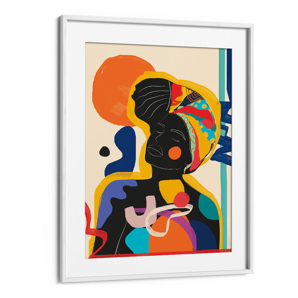 MODERN ABSTRACT WOMAN III , POP ART PAINTINGS