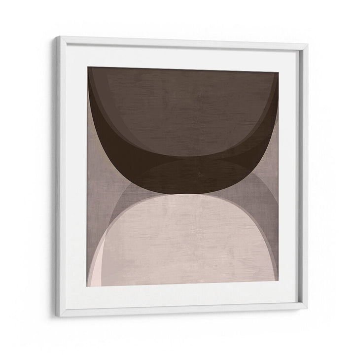 Stylish MODERN MOCHA II, GEOMETRIC ART PRINTS enhance decor with contemporary design and elegant shapes.