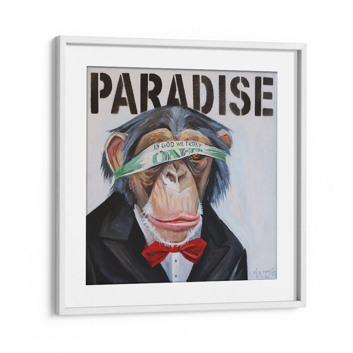 MONKEY BUSINESSMAN, COMIC POSTERS showcase a stylish monkey in a suit, perfect for vibrant art collections.