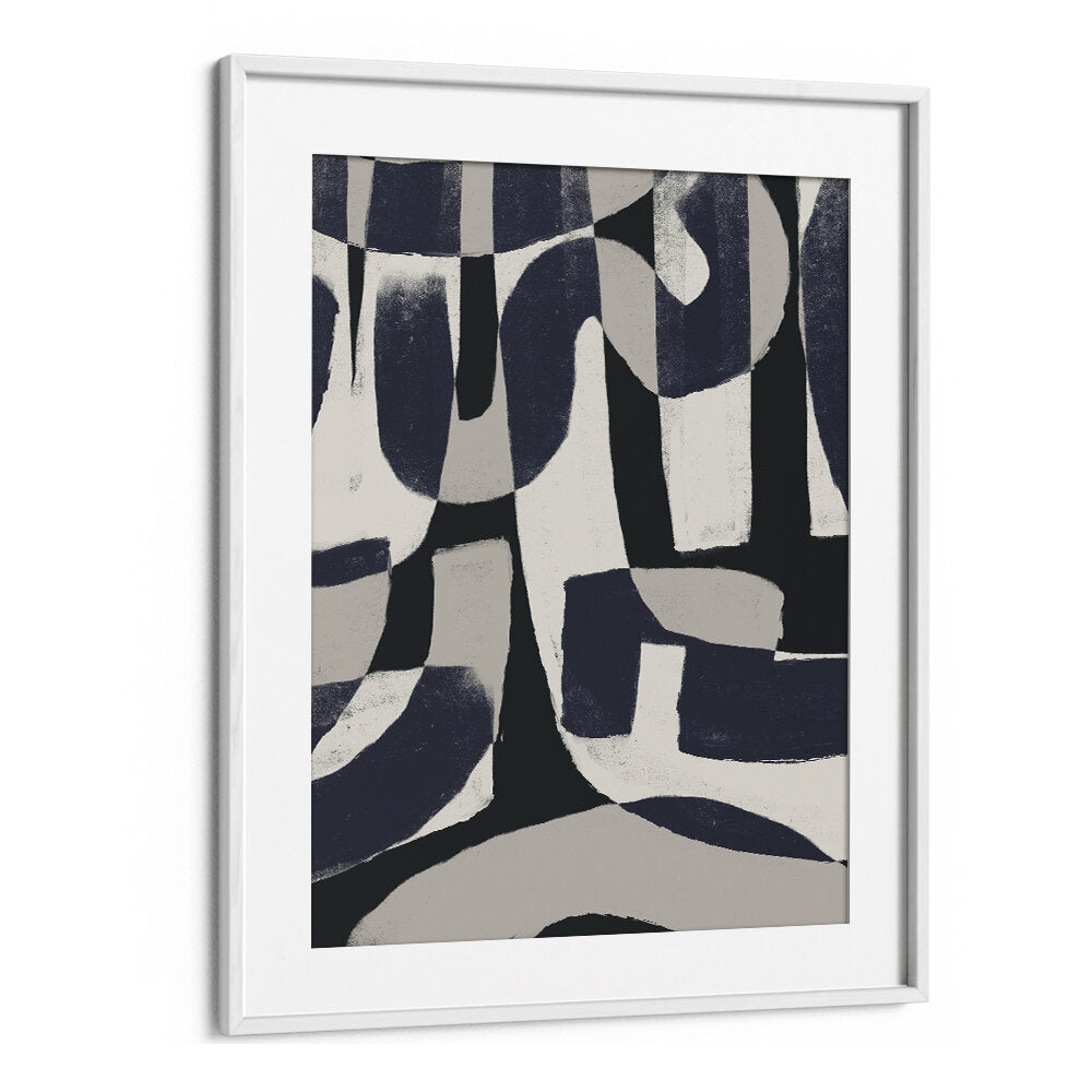 MONOCHROME ABSTRACT FORMS , ABSTRACT PAINTINGS
