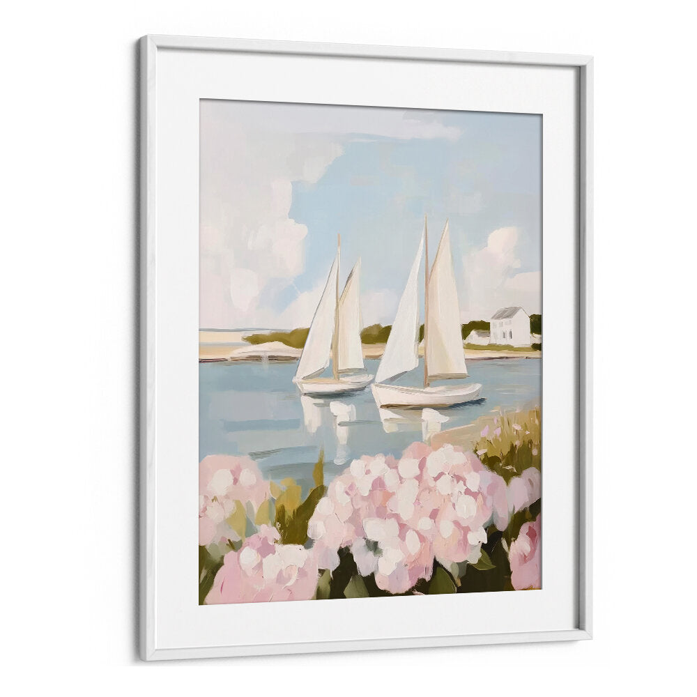 NANTUCKET SAILS , BEACH PAINTINGS