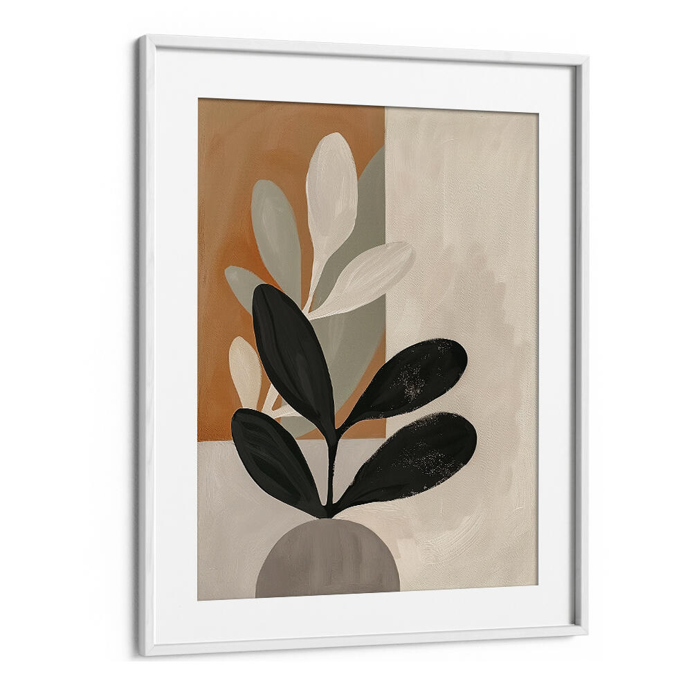 NEUTRAL ELEGANCE , FLORAL FLOWER PAINTINGS