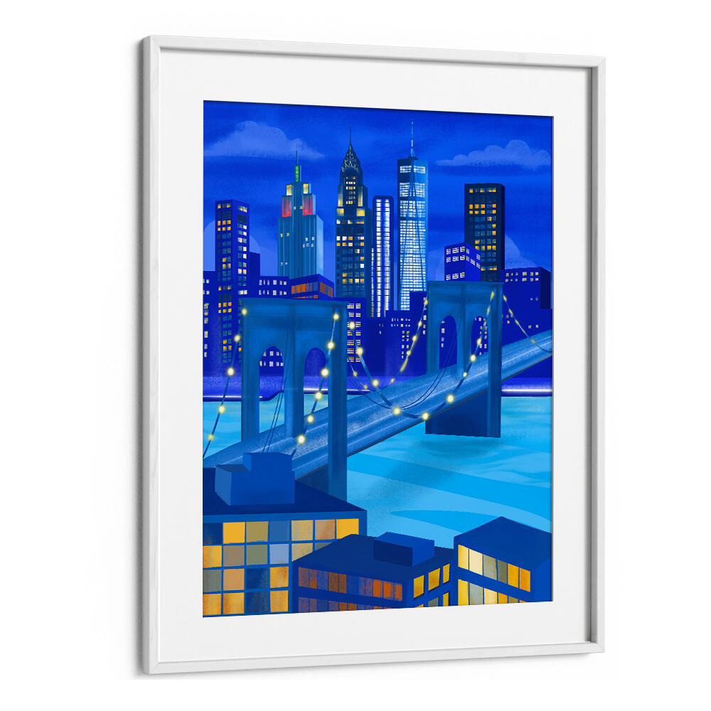 NEW YORK AT NIGHT , TRAVEL POSTERS