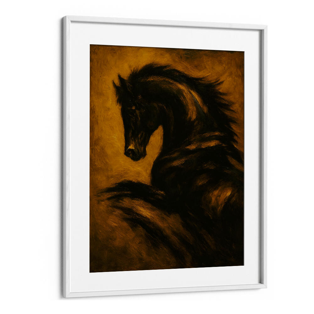 NIGHTMARE STALLION , EXPRESSIONISM PAINTINGS