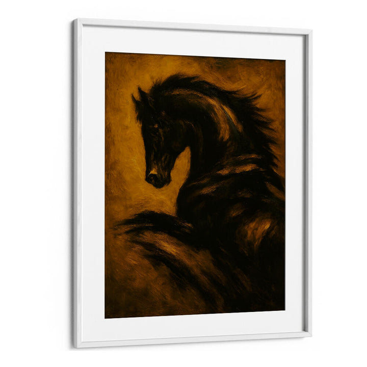 NIGHTMARE STALLION , EXPRESSIONISM PAINTINGS