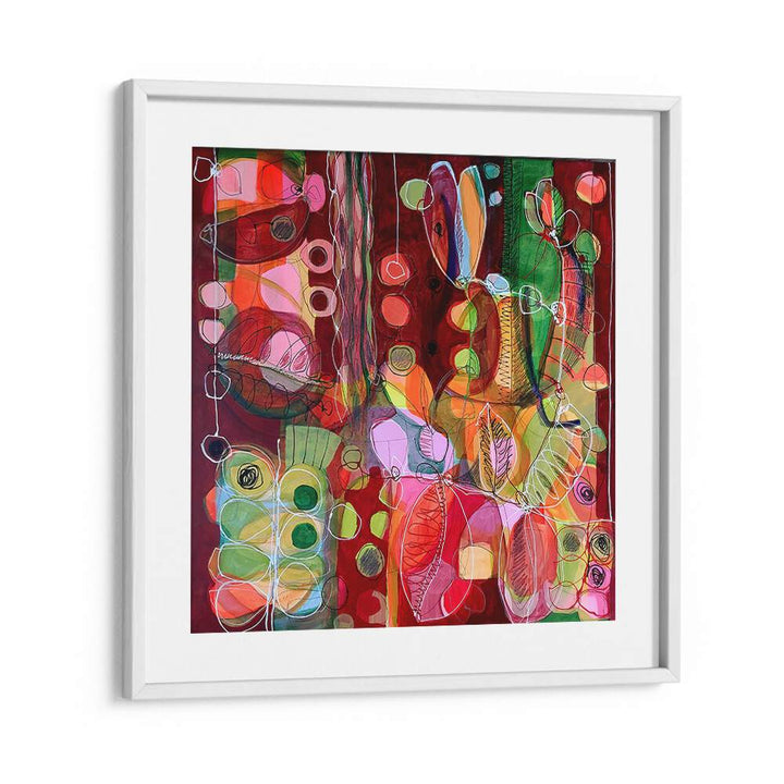 Vibrant hues and fluid strokes define "Nothing Like Summer," a stunning abstract painting for your space.