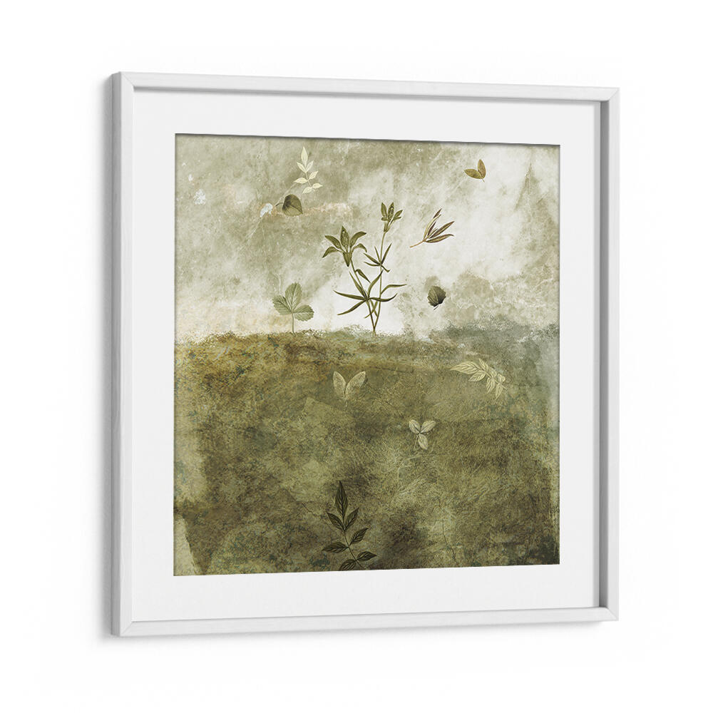 OLIVE , FLORAL FLOWER PAINTINGS