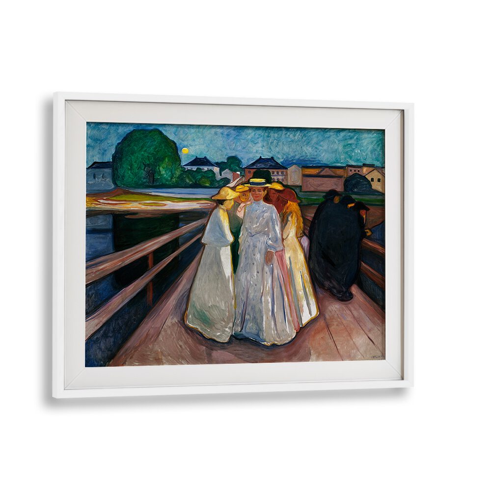 ON THE BRIDGE (1903) , VINTAGE PAINTINGS