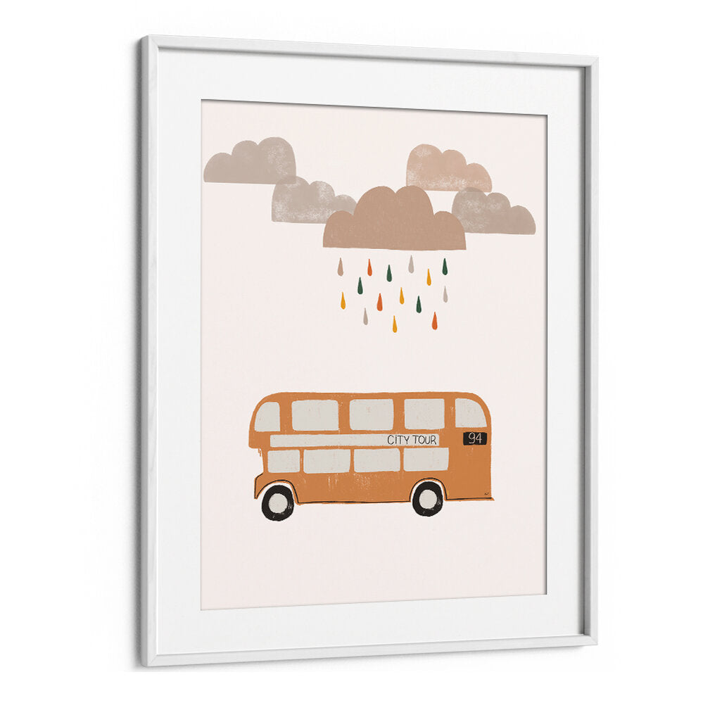 ORANGE BUS , KIDS ROOM PAINTINGS