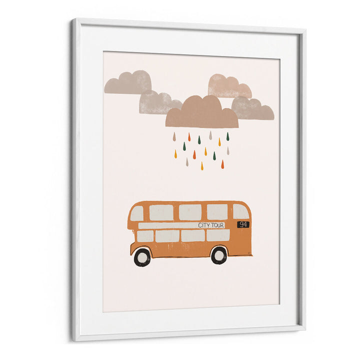 ORANGE BUS , KIDS ROOM PAINTINGS