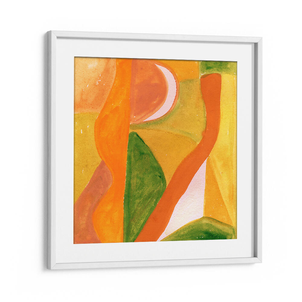 ORANGE AND GOLDEN ABSTRACT , ABSTRACT PAINTINGS