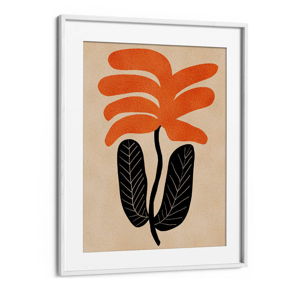 ORANGE FLORAL FLOWER , FLORAL FLOWER PAINTINGS