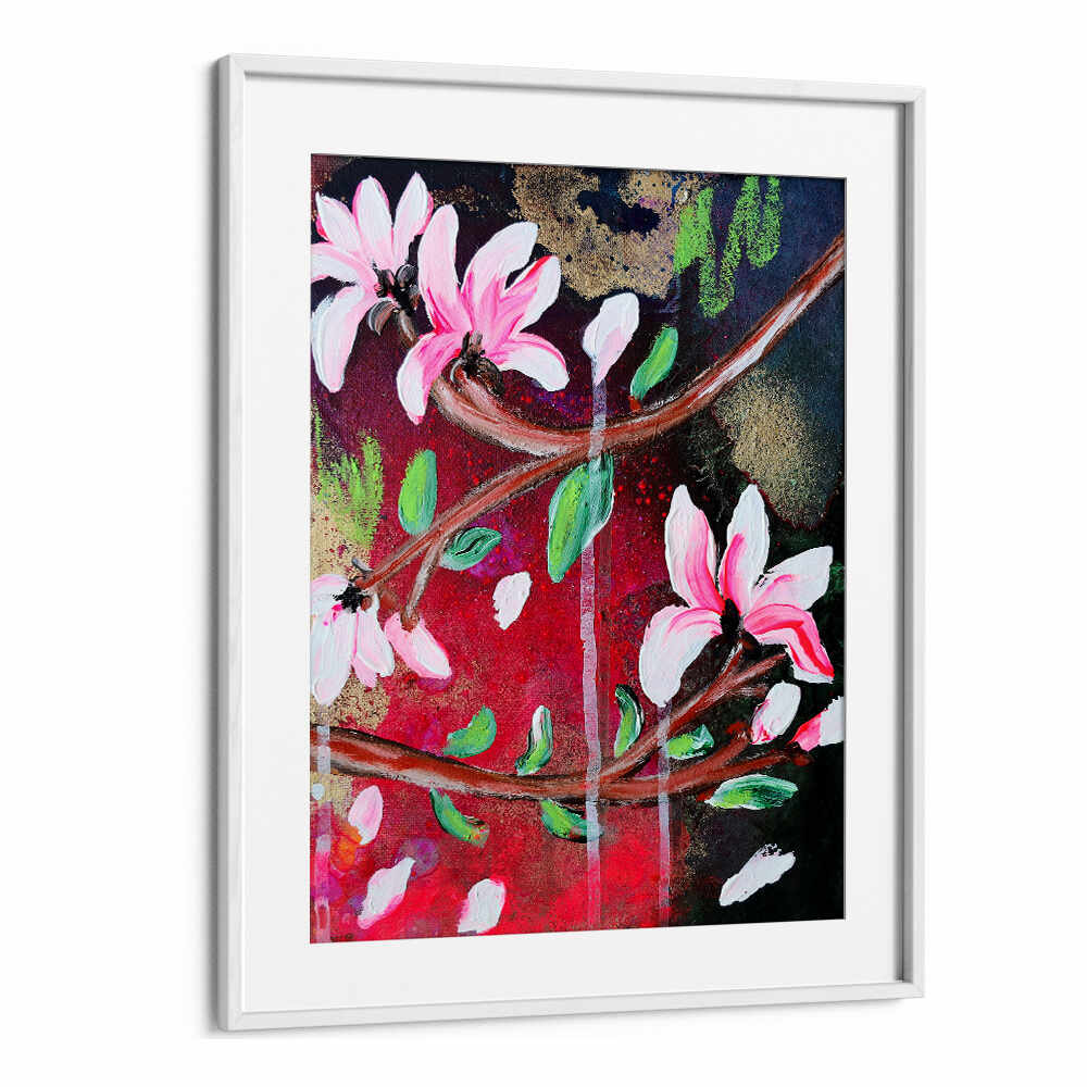 PETALS IN BLOOM , FLORAL FLOWER PAINTINGS