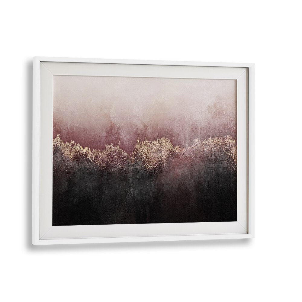 Elegant PINK SKY, ABSTRACT PAINTINGS featuring a serene gradient of pink and black, perfect for any sophisticated space.