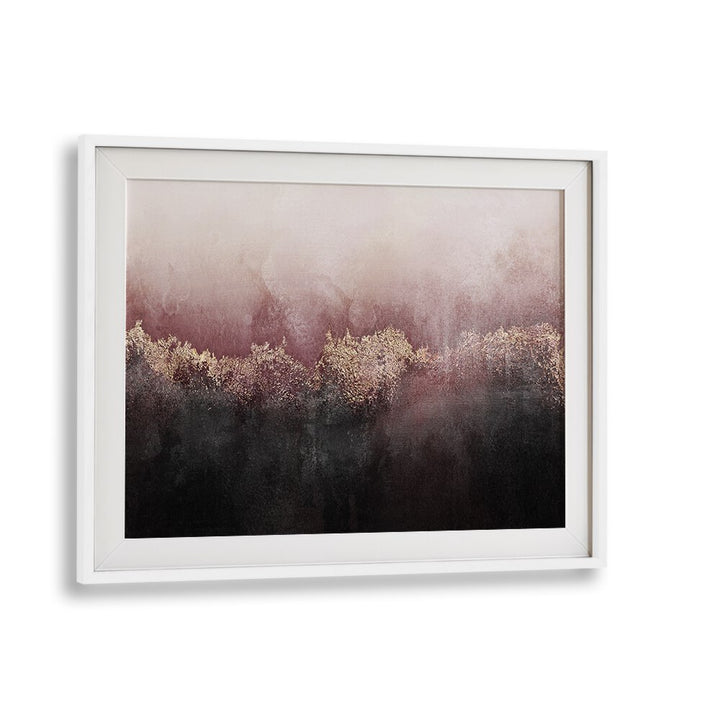 Elegant PINK SKY, ABSTRACT PAINTINGS featuring a serene gradient of pink and black, perfect for any sophisticated space.