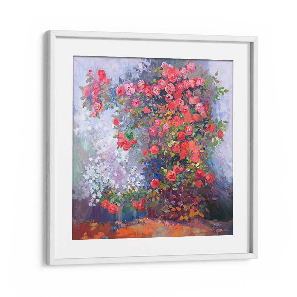RED ROSES , FLORAL FLOWER PAINTINGS