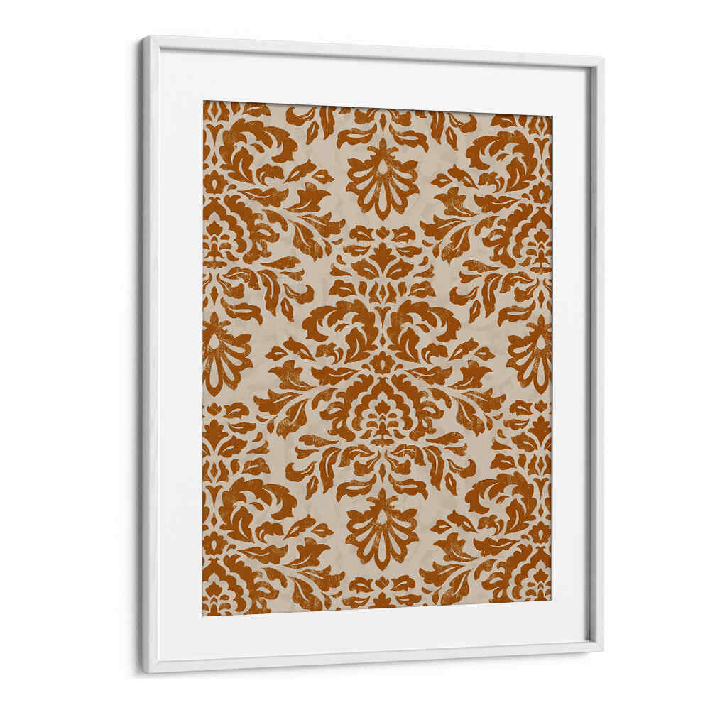 RUSTIC GOLD DAMASK PATTERN