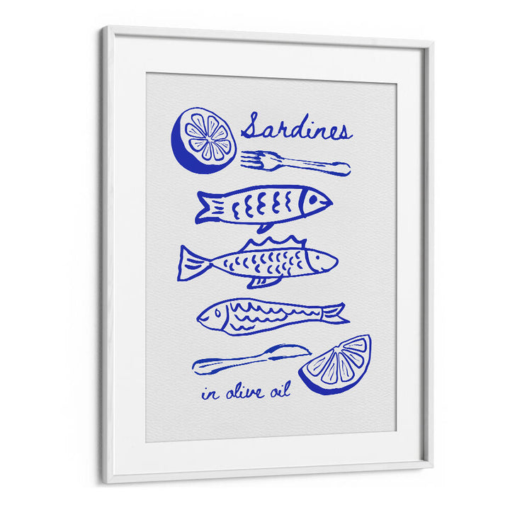 SARDINES IN OLIVE OIL BLUE , BAR & CAFE ART