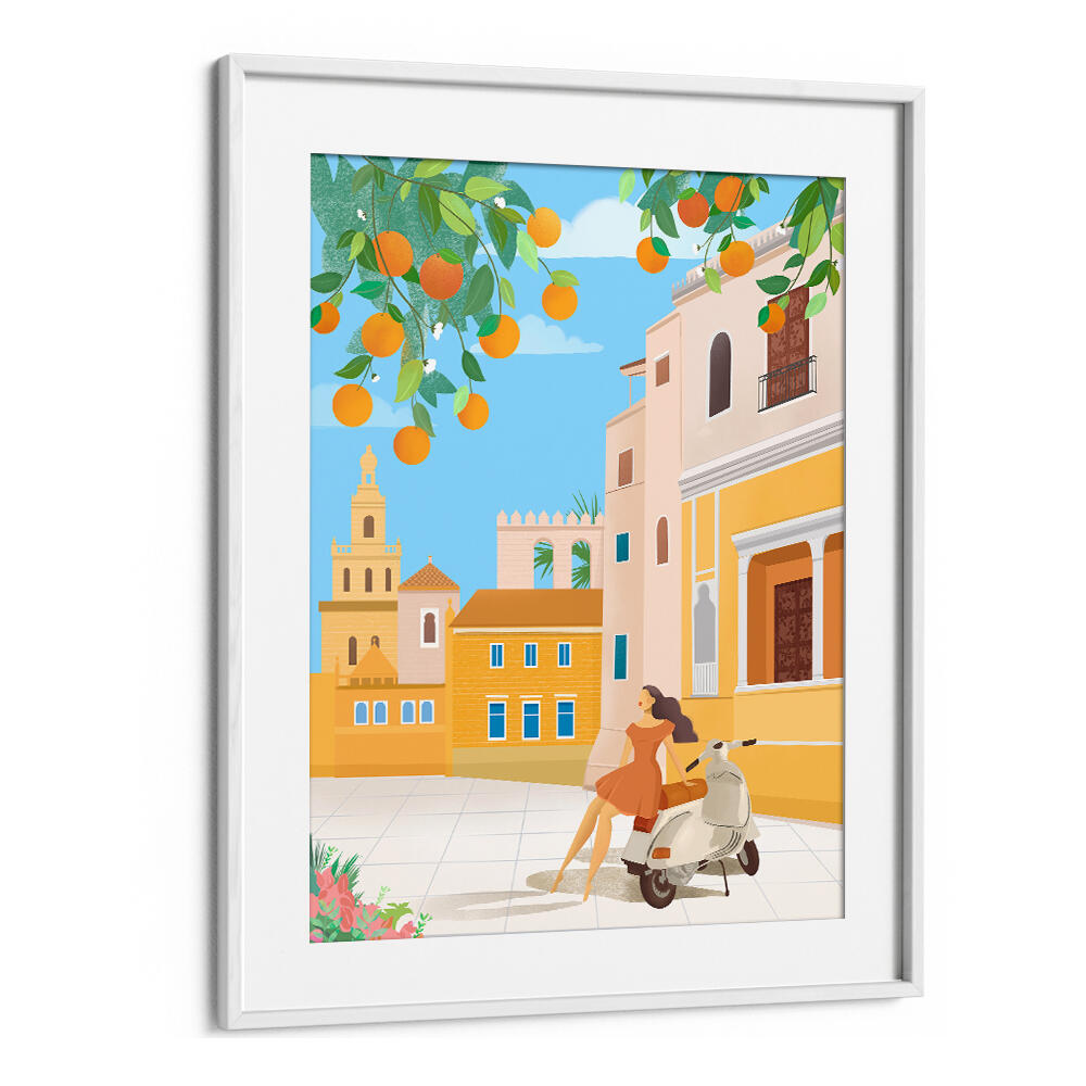 SEVILLE ORANGES - SPAIN , TRAVEL POSTERS