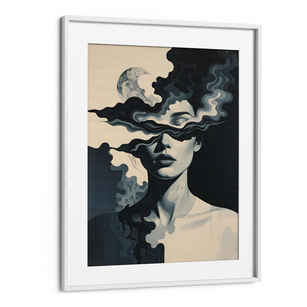 SHE WHO SEES IN SHADOWS , SURREAL ART PRINTS
