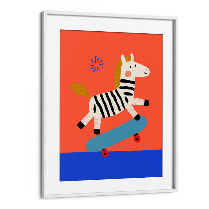 SKATING ZEBRA ,KIDS ROOM PAINTINGS