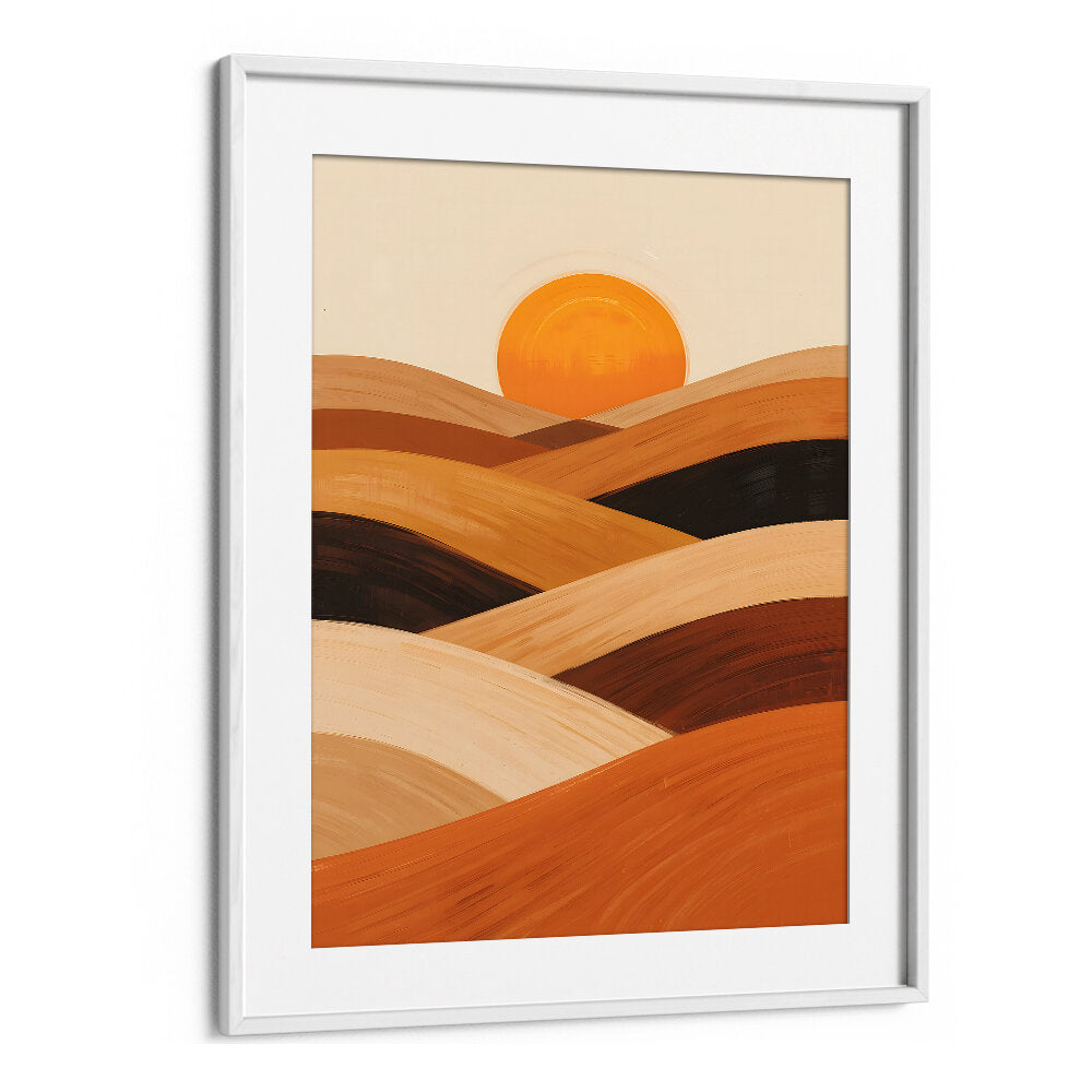 SOFT SAND WAVES AT SUNSET , LANDSCAPE PAINTINGS