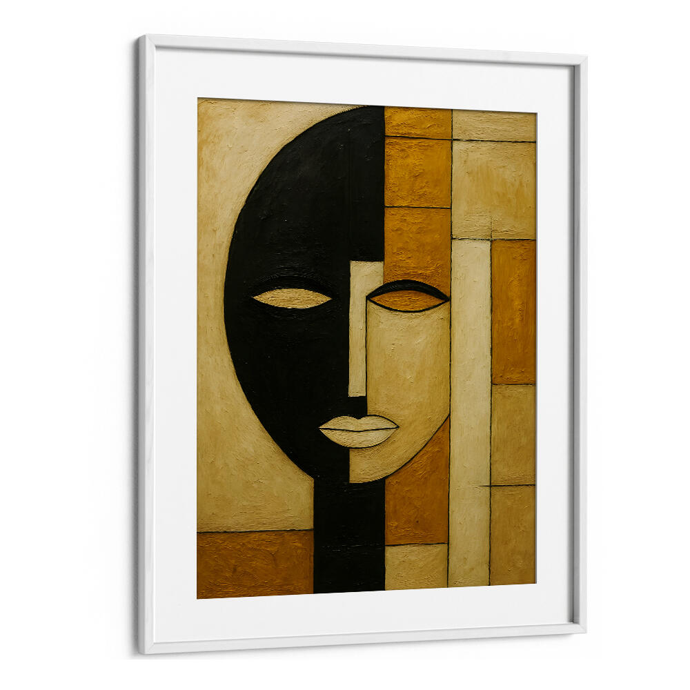 SPLIT MASK , EXPRESSIONISM PAINTINGS