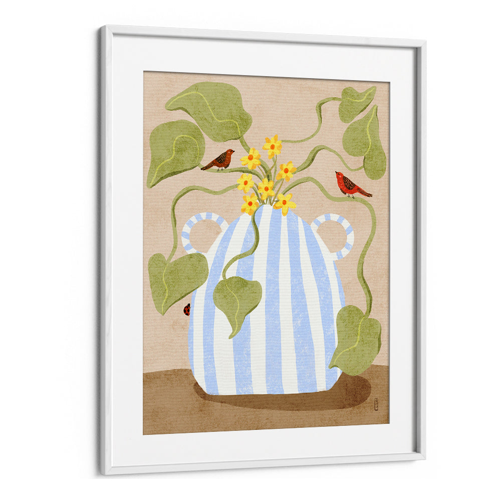 SPRING FLOWERS AND BIRDS