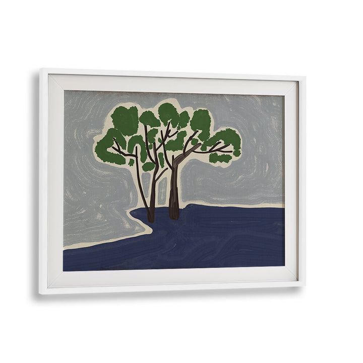 STYLIZED TREES X , FLORAL FLOWER PAINTINGS