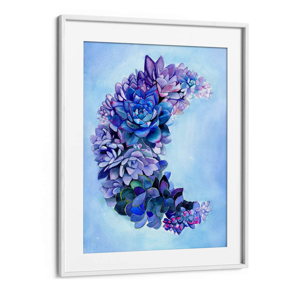 SUCCULENT MOON GARDEN LARGE , KIDS ROOM PAINTINGS