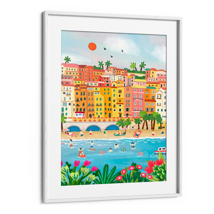 SUMMER IN MENTON , TRAVEL POSTERS
