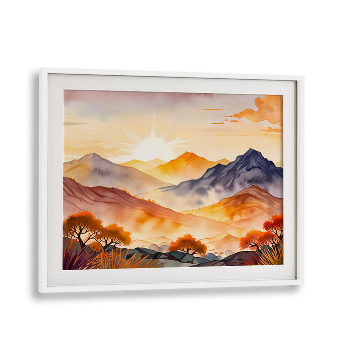 SUNLIT TREES AND SHADOWED VALLEYS , LANDSCAPE PAINTINGS