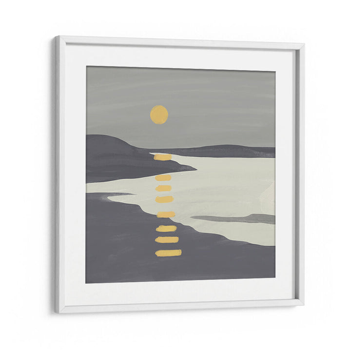 SUNSET OVER TRANQUIL LAKE , LANDSCAPE PAINTINGS