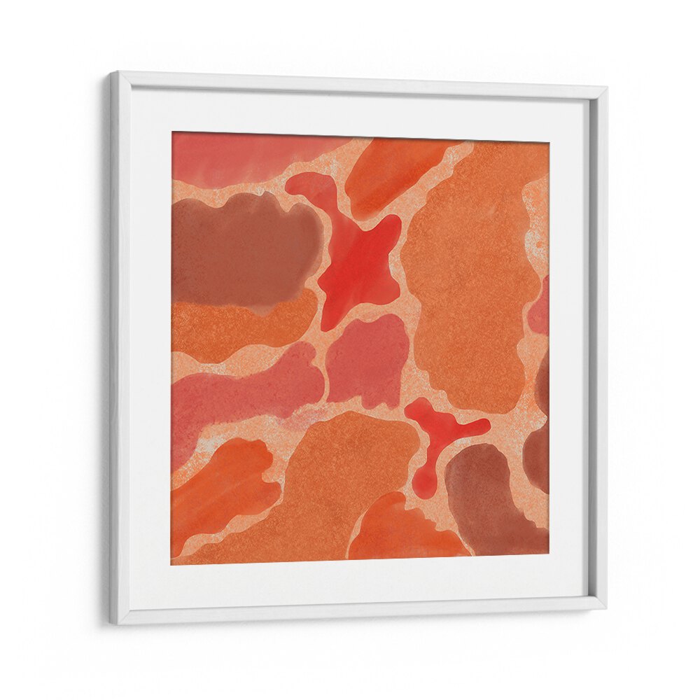 Vibrant hues and organic shapes in TEXTURES OF TERRA V, ABSTRACT PAINTINGS, perfect for modern home decor.