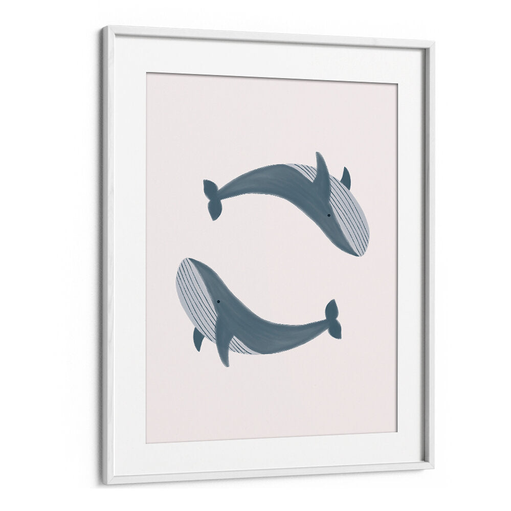 TWO WHALES , KIDS ROOM PAINTINGS
