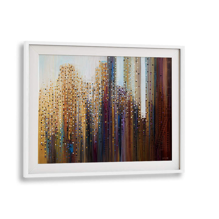 URBAN SKYLINE , MODERN IMPRESSIONISM PAINTINGS