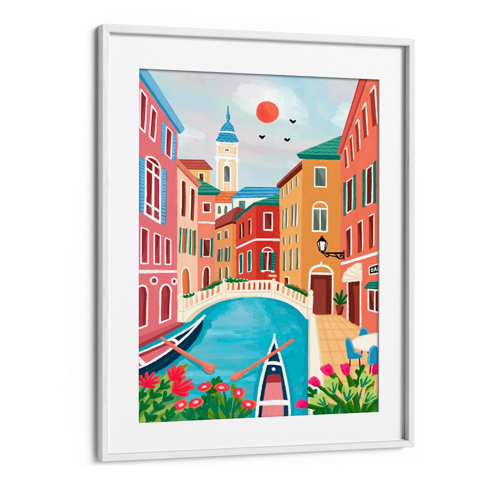 VENICE CANAL SUNRISE STROLL , TRAVEL POSTERS