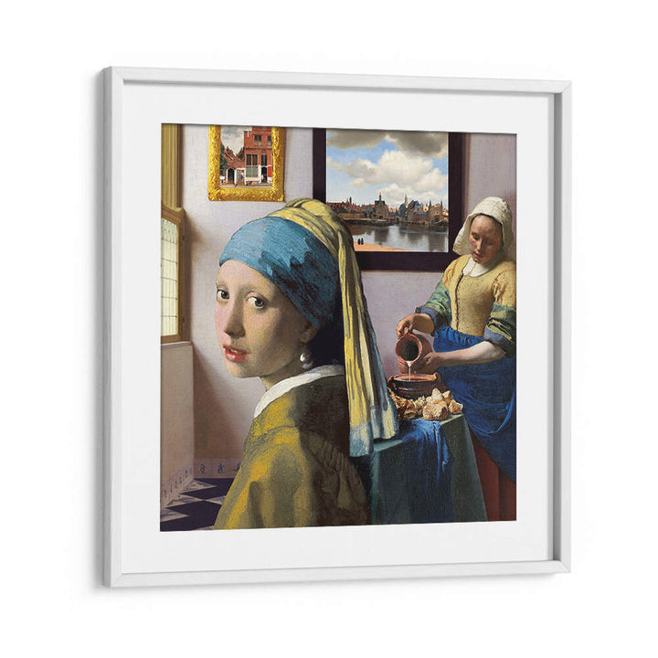 VERMEER'S GIRLS , ALTERED ART PRINTS